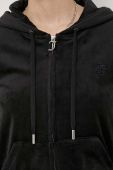 Кофта Juicy Couture Robertson жіноча колір чорний з капюшоном однотонна