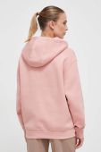 Кофта Guess жіноча колір рожевий з капюшоном з принтом (3585102)