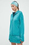 Спортивна кофта LA Sportiva Upendo Hoody колір зелений з капюшоном однотонна Спортивна кофта LA Sportiva Upendo Hoody колір зелений з капюшоном однотонна