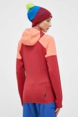 Спортивна кофта LA Sportiva Session Tech Hoody колір червоний з капюшоном візерунок Спортивна кофта LA Sportiva Session Tech Hoody колір червоний з капюшоном візерунок
