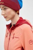 Спортивна кофта LA Sportiva Session Tech Hoody колір червоний з капюшоном візерунок Спортивна кофта LA Sportiva Session Tech Hoody колір червоний з капюшоном візерунок