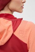 Спортивна кофта LA Sportiva Session Tech Hoody колір червоний з капюшоном візерунок Спортивна кофта LA Sportiva Session Tech Hoody колір червоний з капюшоном візерунок