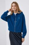 Кофта Tommy Hilfiger жіноча з капюшоном з аплікацією колір блакитний (3473335) Кофта Tommy Hilfiger жіноча з капюшоном з аплікацією колір блакитний (3473335)