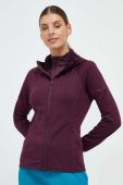 Спортивна кофта Montane Protium колір фіолетовий з капюшоном однотонна