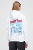 Кофта On Vacation жіноча колір білий з капюшоном з принтом Кофта On Vacation жіноча колір білий з капюшоном з принтом