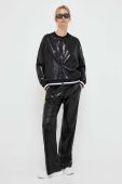 Кофта Dkny жіноча колір чорний з аплікацією (3445302)