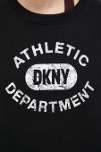 Кофта Dkny жіноча колір чорний з принтом (3495154)