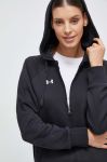 Кофта Under Armour жіноча колір чорний з капюшоном меланж Кофта Under Armour жіноча колір чорний з капюшоном меланж