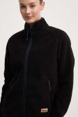 Флісова кофта Fjallraven Vardag Pile колір чорний однотонна