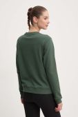 Бавовняна кофта Fjallraven 1960 Logo жіноча колір зелений з аплікацією Бавовняна кофта Fjallraven 1960 Logo жіноча колір зелений з аплікацією