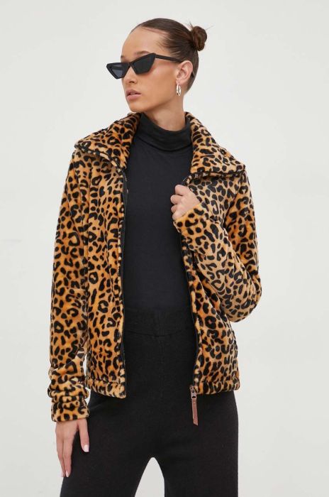 Кофта Protest жіноча колір коричневий візерунок Кофта Protest жіноча колір коричневий візерунок