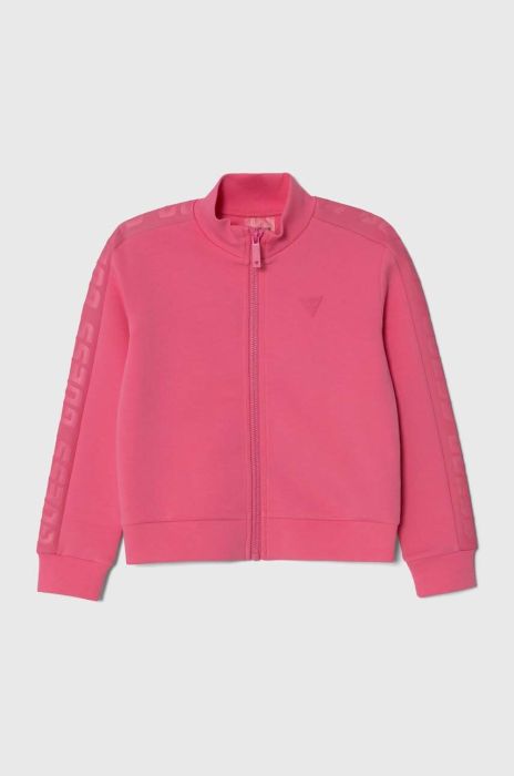Дитяча кофта Guess колір рожевий однотонна (3400521)