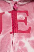 Дитяча бавовняна кофта Guess колір рожевий з капюшоном візерунок (3321728) Дитяча бавовняна кофта Guess колір рожевий з капюшоном візерунок (3321728)