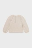 Кофта для немовлят Mayoral колір бежевий з аплікацією Кофта для немовлят Mayoral колір бежевий з аплікацією