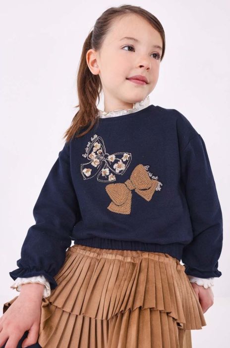 Дитяча кофта Mayoral колір синій з аплікацією (3413786) Дитяча кофта Mayoral колір синій з аплікацією (3413786)