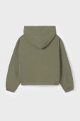 Дитяча кофта Mayoral колір зелений з капюшоном однотонна (3413872) Дитяча кофта Mayoral колір зелений з капюшоном однотонна (3413872)