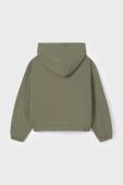 Дитяча кофта Mayoral колір зелений з капюшоном однотонна (3413872) Дитяча кофта Mayoral колір зелений з капюшоном однотонна (3413872)