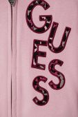 Дитяча бавовняна кофта Guess колір рожевий з принтом (3640878) Дитяча бавовняна кофта Guess колір рожевий з принтом (3640878)