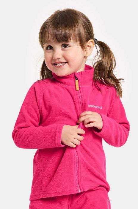 Дитяча кофта Didriksons MONTE KIDS FULLZIP колір рожевий однотонна (3604397) Дитяча кофта Didriksons MONTE KIDS FULLZIP колір рожевий однотонна (3604397)