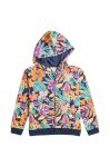 Дитяча кофта Roxy HEART BEATS OTLR з капюшоном візерунок колір барвистий