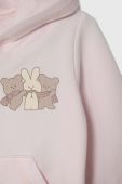 Кофта для немовлят United Colors of Benetton колір рожевий з капюшоном з принтом (3601257)