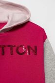Дитяча кофта United Colors of Benetton колір рожевий з капюшоном візерунок (3634246) Дитяча кофта United Colors of Benetton колір рожевий з капюшоном візерунок (3634246)