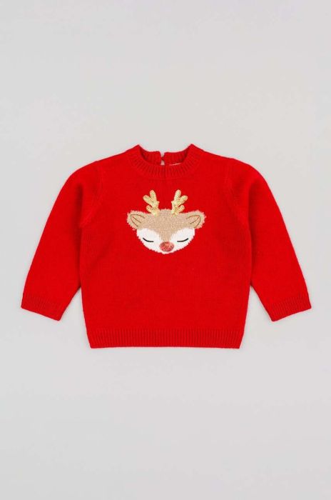 Дитячий светр zippy колір червоний (3688290) Дитячий светр zippy колір червоний (3688290)