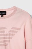 Дитячий светр Emporio Armani колір рожевий легкий Дитячий светр Emporio Armani колір рожевий легкий