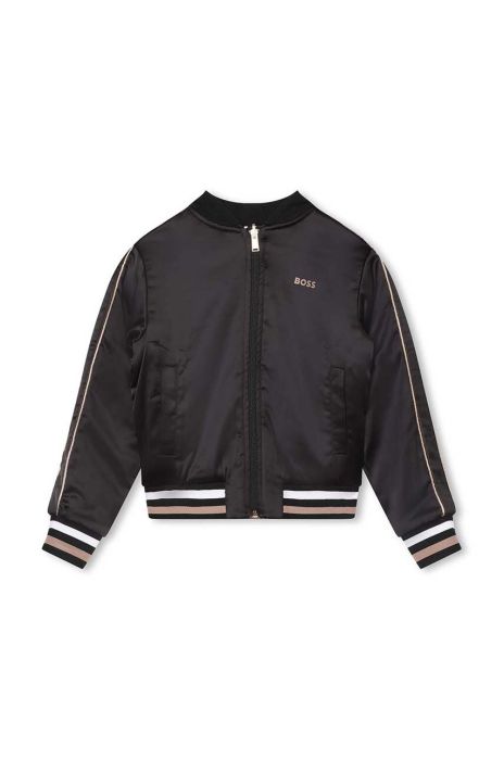 Дитяча двостороння кофта BOSS колір чорний візерунок (3445422) Дитяча двостороння кофта BOSS колір чорний візерунок (3445422)