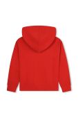 Дитяча кофта HUGO колір червоний з капюшоном з принтом (3511318)