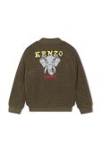 Дитяча кофта Kenzo Kids колір зелений з аплікацією (3441558) Дитяча кофта Kenzo Kids колір зелений з аплікацією (3441558)