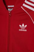Дитяча кофта adidas Originals колір червоний з аплікацією Дитяча кофта adidas Originals колір червоний з аплікацією