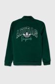 Дитяча кофта adidas Originals колір зелений з аплікацією (3383192)