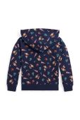 Дитяча кофта Polo Ralph Lauren колір синій з капюшоном візерунок (3637884)