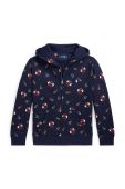 Дитяча кофта Polo Ralph Lauren колір синій з капюшоном візерунок (3470294) Дитяча кофта Polo Ralph Lauren колір синій з капюшоном візерунок (3470294)
