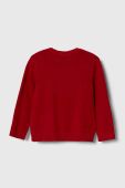 Дитячий бавовняний светр United Colors of Benetton колір червоний легкий