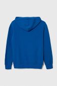 Дитяча бавовняна кофта United Colors of Benetton з капюшоном візерунок колір блакитний (3390527) Дитяча бавовняна кофта United Colors of Benetton з капюшоном візерунок колір блакитний (3390527)