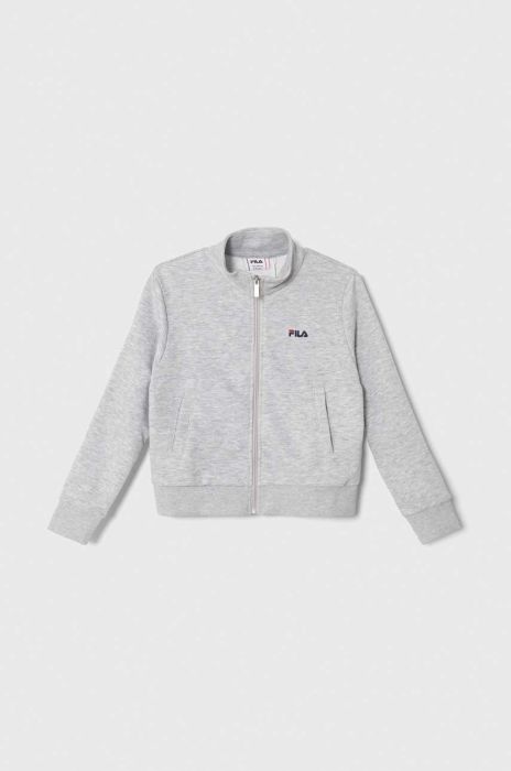 Дитяча кофта Fila BIDINGEN колір сірий меланж Дитяча кофта Fila BIDINGEN колір сірий меланж