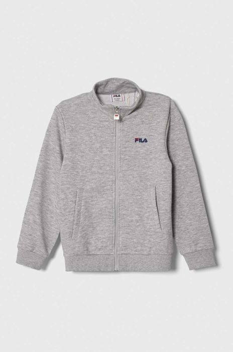 Дитяча кофта Fila BREDDIN колір сірий меланж Дитяча кофта Fila BREDDIN колір сірий меланж