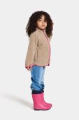 Дитяча кофта Didriksons GIBBS KIDS FULLZIP колір бежевий однотонна Дитяча кофта Didriksons GIBBS KIDS FULLZIP колір бежевий однотонна