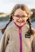 Дитяча кофта Didriksons GIBBS KIDS FULLZIP колір бежевий однотонна Дитяча кофта Didriksons GIBBS KIDS FULLZIP колір бежевий однотонна