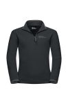Дитяча кофта Jack Wolfskin TAUNUS HALFZIP колір чорний однотонна (3389478)