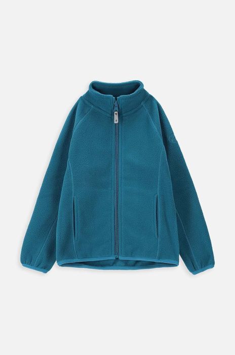 Дитяча кофта Lemon Explore колір синій однотонна