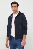 Кофта Tommy Hilfiger чоловіча колір синій з капюшоном однотонна (3321744) Кофта Tommy Hilfiger чоловіча колір синій з капюшоном однотонна (3321744)