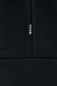 Кофта BOSS чоловіча колір синій з капюшоном однотонна