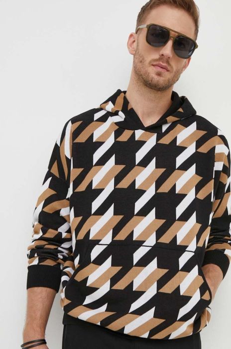 Блузка BOSS чоловіча колір чорний