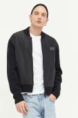 Куртка-бомбер HUGO чоловічий колір чорний перехідна Куртка-бомбер HUGO чоловічий колір чорний перехідна