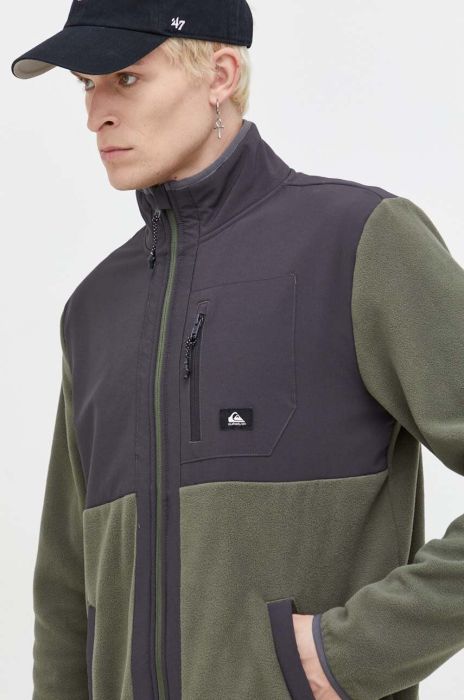 Кофта Quiksilver чоловіча колір зелений візерунок