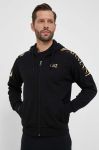 Кофта EA7 Emporio Armani чоловіча колір чорний з капюшоном з принтом (3332706) Кофта EA7 Emporio Armani чоловіча колір чорний з капюшоном з принтом (3332706)