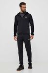 Кофта EA7 Emporio Armani чоловіча колір чорний з капюшоном однотонна (3407339) Кофта EA7 Emporio Armani чоловіча колір чорний з капюшоном однотонна (3407339)
